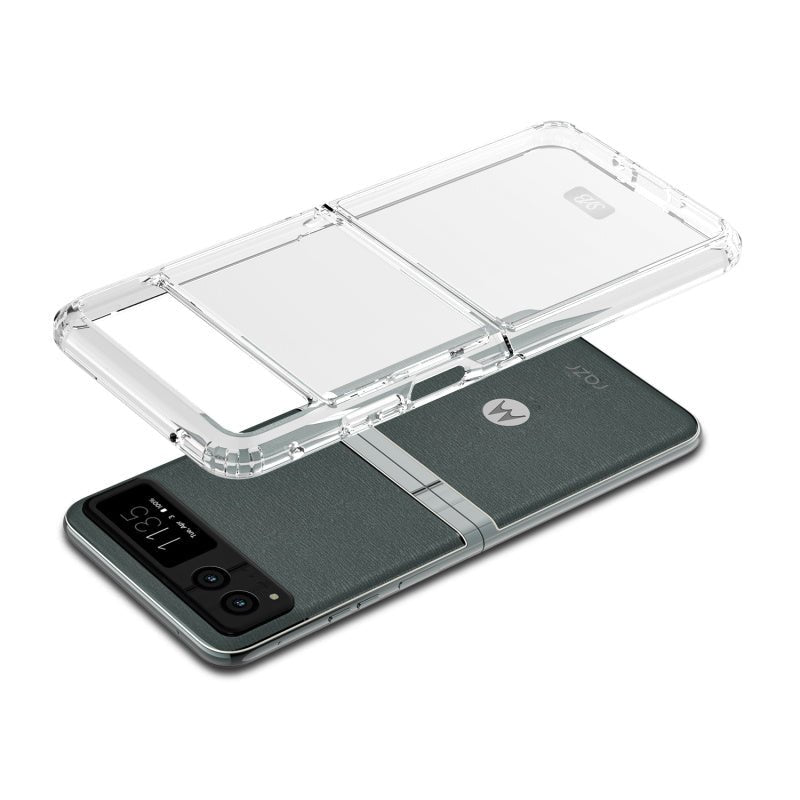 SYB Sturdy Gummy Cover for Motorola razr (2023) - Highly Transparent Clear / Transparent Clearrazr (2023)