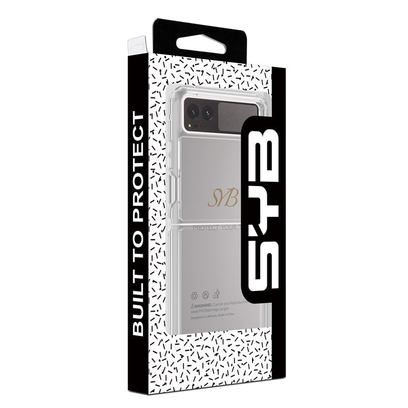 SYB Sturdy Gummy Cover for Motorola razr (2023) - Highly Transparent Clear / Transparent Clearrazr (2023)