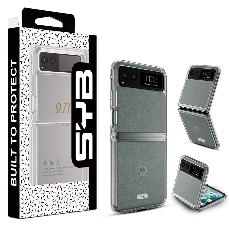 SYB Sturdy Gummy Cover for Motorola razr (2023) - Highly Transparent Clear / Transparent Clearrazr (2023)