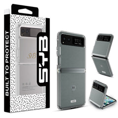 SYB Sturdy Gummy Cover for Motorola razr (2023) - Highly Transparent Clear / Transparent Clearrazr (2023)