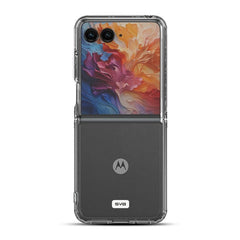 SYB Sturdy Gummy Cover for Motorola razr plus (2024) / razr Plus (2025) - Highly Transparent ClearMotorola razr plus