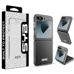SYB Sturdy Gummy Cover for Samsung Galaxy Z Flip6 - Highly Transparent Clear / Transparent ClearGalaxy Z Flip6