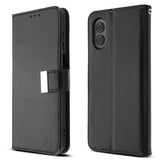 SYB Wallet Folio Case for Motorola Moto G Play 4G (2024) - Black / BlackMoto G Play 4G 2024