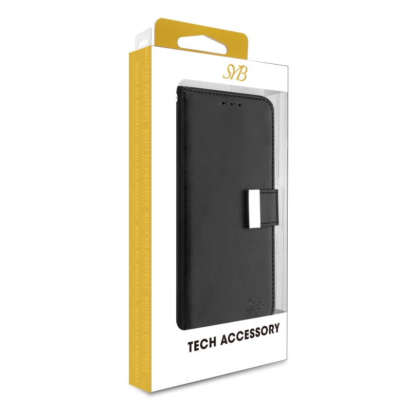 SYB Wallet Folio Case for Samsung Galaxy S24 Plus - Black / BlackGalaxy S24+