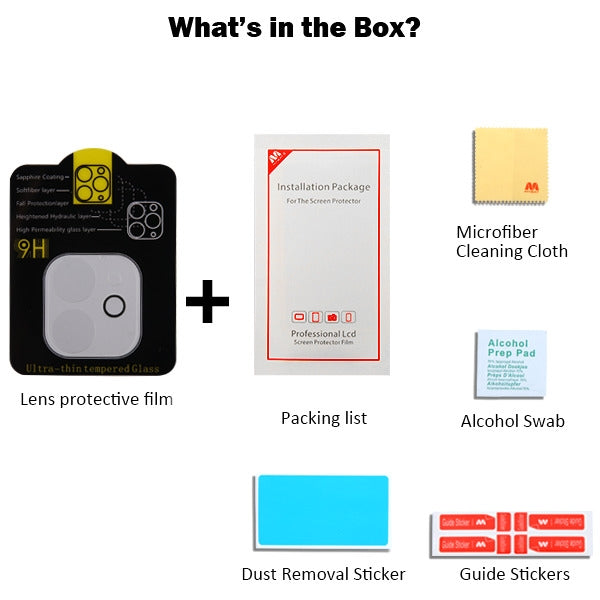 Tempered Glass Camera Lens Screen ProtectoriPhone 11