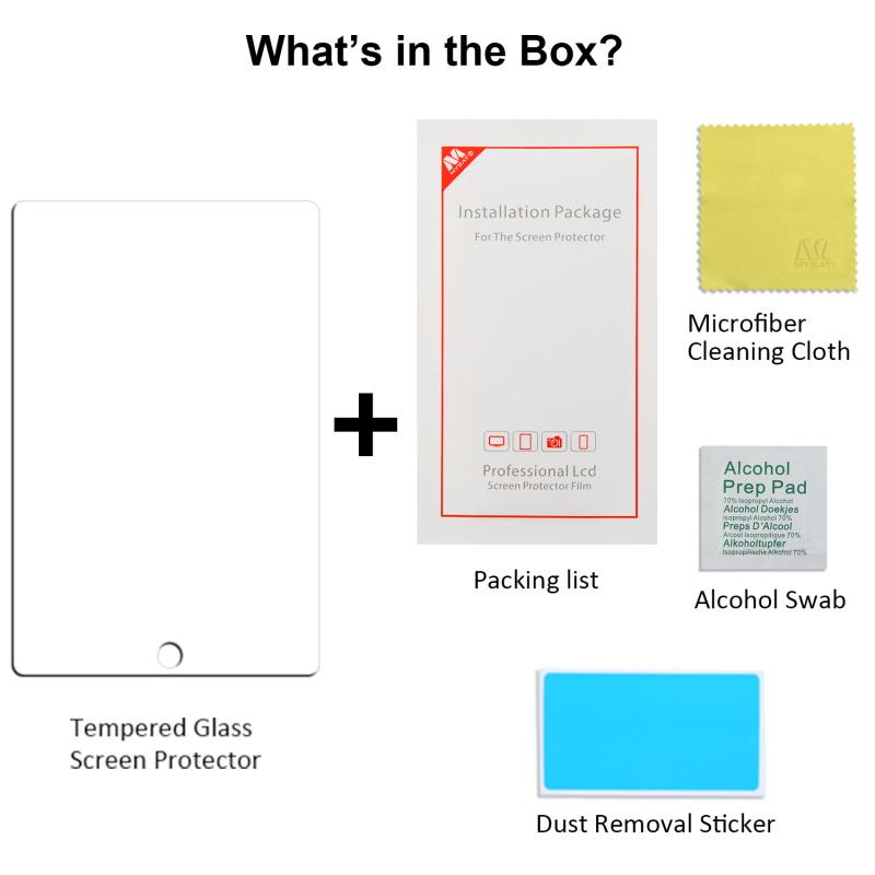 Full Coverage Tempered Glass Tablet Screen ProtectoriPad 10.2 2021 / 2020 / 2019