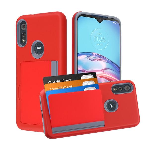 MyBat Pro Poket Series Case for Motorola Moto E7, E (2020) - Light Red / Moto E7 2020 | Moto E 2020 MyBat Pro Poket Series Case for Motorola Moto E7, E (2020) - Light Red / Moto E7 2020 | Moto E 2020