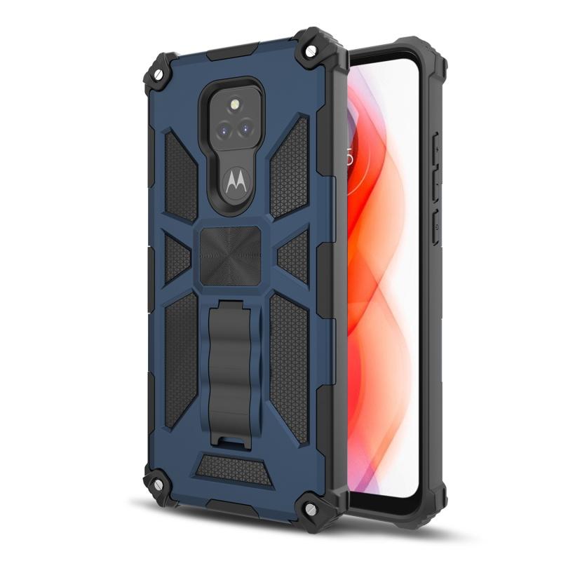 MyBat Sturdy Hybrid Protector Cover Case (with Stand) Compatible With Motorola Moto G Play (2021)
