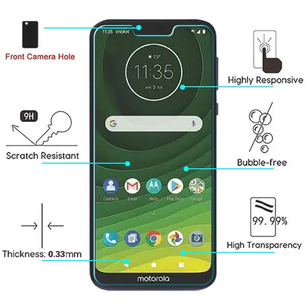 Tempered Glass Screen ProtectorMoto G7 Power / G7 Supra