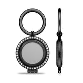 Rhinestone Key Ring CaseApple