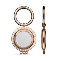 Rhinestone Key Ring CaseApple