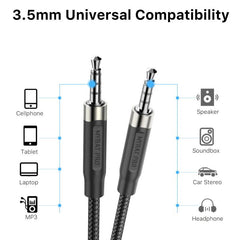 3.5mm Male to 3.5mm Male Audio Cable (4 FT)MyBat Pro