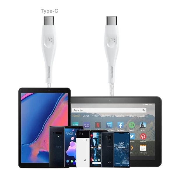 USB - C to USB - C Quick Charging Cable (6 FT)MyBat Pro