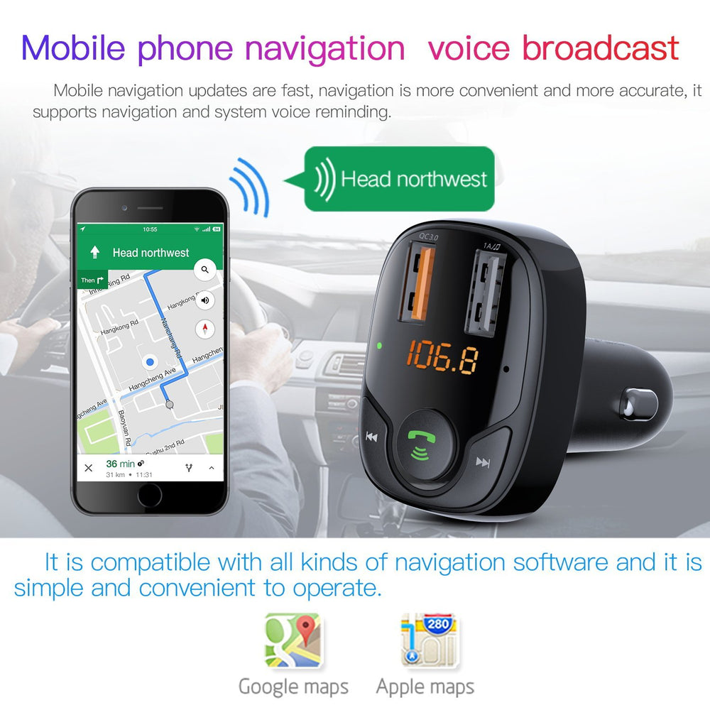 MyBat Pro S - 15 FM Transmitter + Car Charger - BlackMyBat Pro