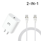 2 - In - 1 Fast Charging USB - C Wall Charger with 4FT USB - C CableMyBat Pro