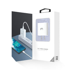 2 - In - 1 Fast Charging USB - C Wall Charger with 4FT USB - C CableMyBat Pro