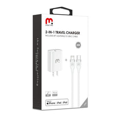 2 - In - 1 Fast Charging USB - C Wall Charger with 4FT Lightning CableMyBat Pro