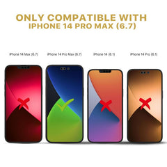 Privacy Full Coverage Tempered Glass Screen ProtectoriPhone 14 Pro Max