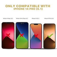 Privacy Full Coverage Tempered Glass Screen ProtectoriPhone 14 Pro