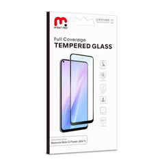 Full Coverage Tempered Glass Screen ProtectorMoto G Power 2021