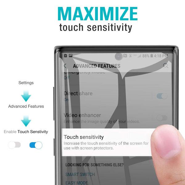 Full Coverage Tempered Glass Screen ProtectorGalaxy S10+