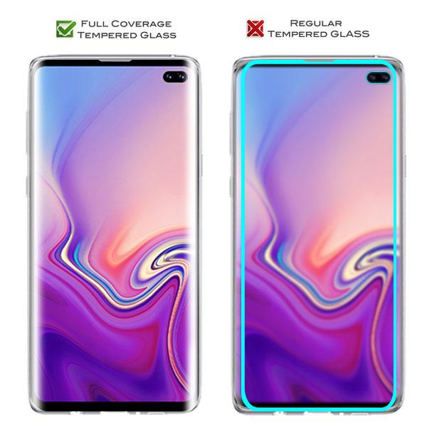 Full Coverage Tempered Glass Screen ProtectorGalaxy S10+