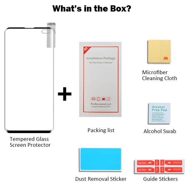 Full Coverage Tempered Glass Screen ProtectorGalaxy S10+