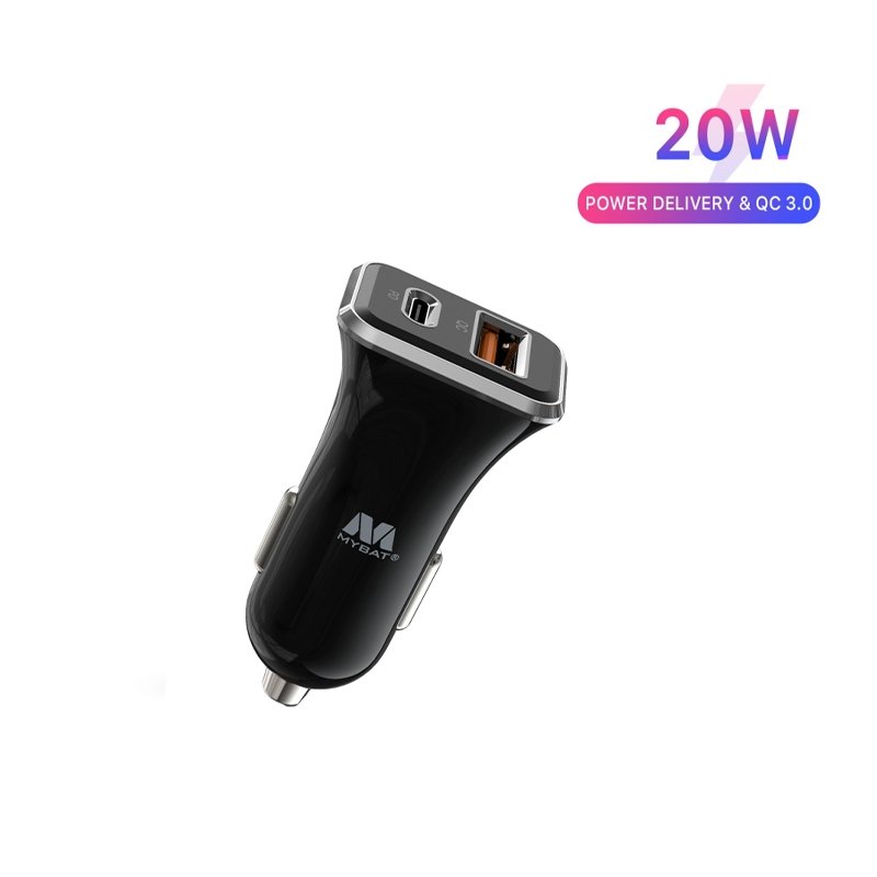 2 - Port Fast Charging Power Delivery Quick Car Charger (36W)MyBat