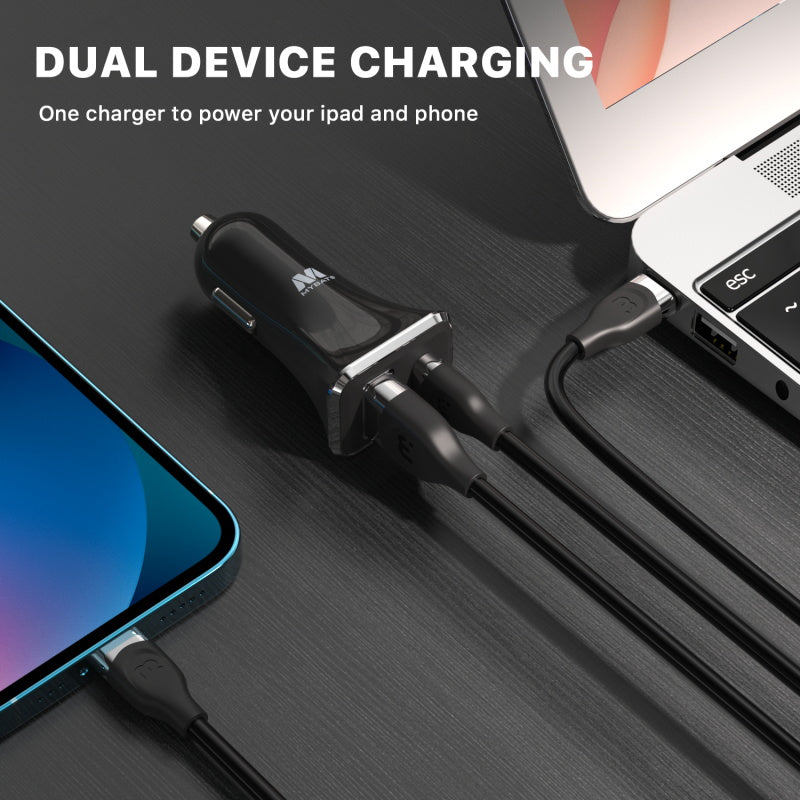 2 - Port Fast Charging Power Delivery Quick Car Charger (36W)MyBat