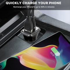 2 - Port Fast Charging Power Delivery Quick Car Charger (36W)MyBat