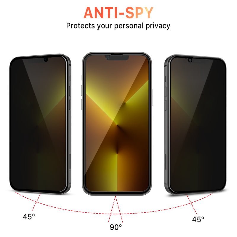 MyBat Pro Full Coverage Privacy Tempered Glass Screen Protector for iPhone 14, 13 Pro, 13MyBat Pro
