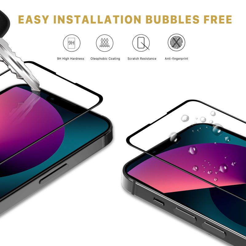 MyBat Pro Full Coverage Tempered Glass Screen Protector for Apple iPhone 13 miniMyBat Pro