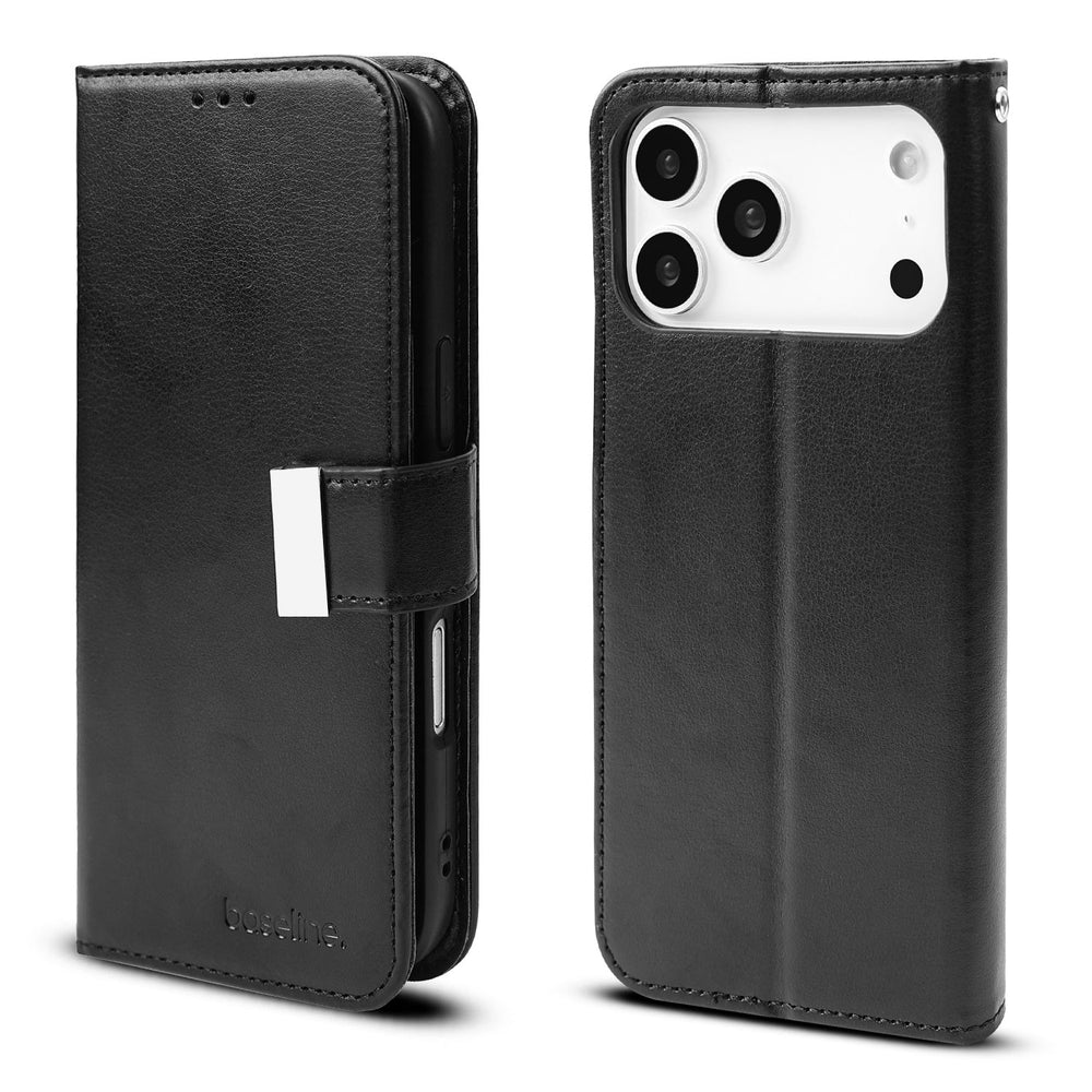 baseline Wallet Folio Case for Apple iPhone 18 Pro Max / 17 Pro Max - Black / Black