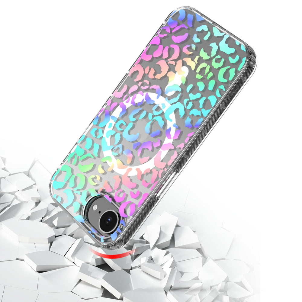 MyBat Pro Mood Series MagSafe Case for Apple iPhone 17e / 16e - Holographic Leopard