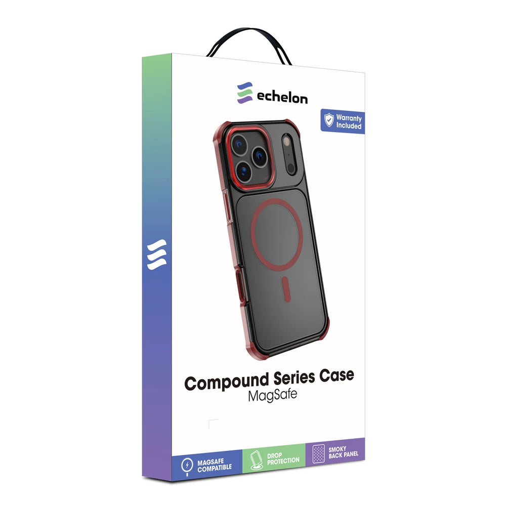 echelon Compound Series MagSafe Case for Apple iPhone 18 Pro Max / 17 Pro Max - Red