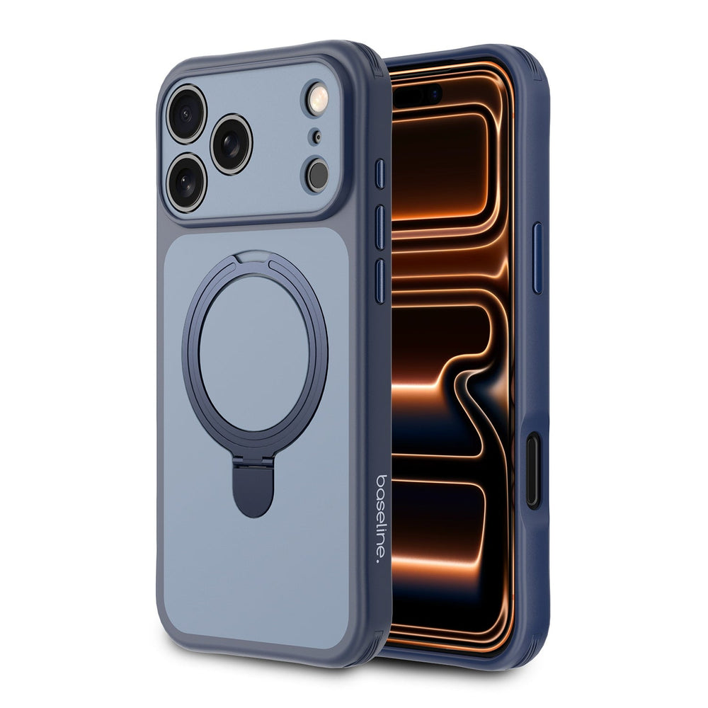 baseline TouchTone Series Kickstand Ring MagSafe Case for Apple iPhone 18 Pro / 17 Pro - Blue