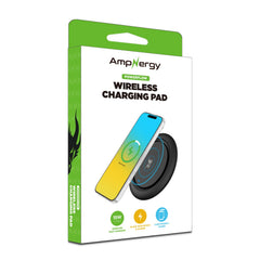 AmpNergy PowerFlow Wireless Charging Pad (15W) - Black