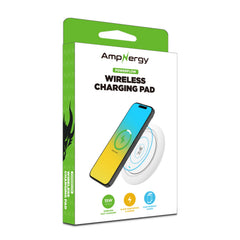 AmpNergy PowerFlow Wireless Charging Pad (15W) - White
