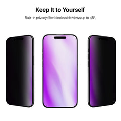 Protecteur d'écran en verre trempé "Full Coverage" baseline Privacy pour Apple iPhone Air