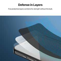 baseline Privacy Full Coverage Tempered Glass Screen Protector for Apple iPhone 17 Pro Max - Black