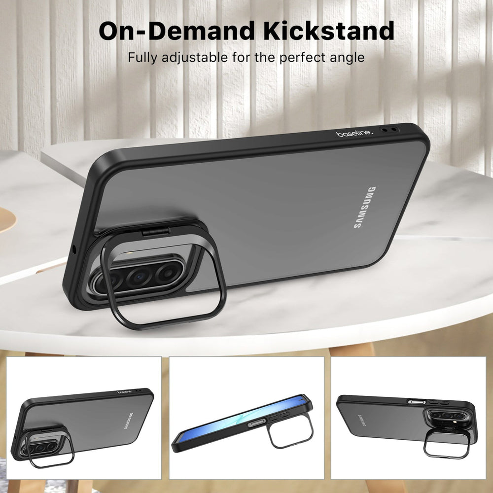 baseline InFrame Case with Kickstand for Samsung Galaxy A18 5G / A17 5G / A16 5G - Black