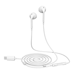 Écouteurs filaires USB-C baseline avec micro et commandes intégrées - Blanc
