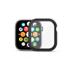 echelon Fusion Protector Case (with Tempered Glass Screen Protector) for Apple Watch Series 7 45mm - Electroplated Black