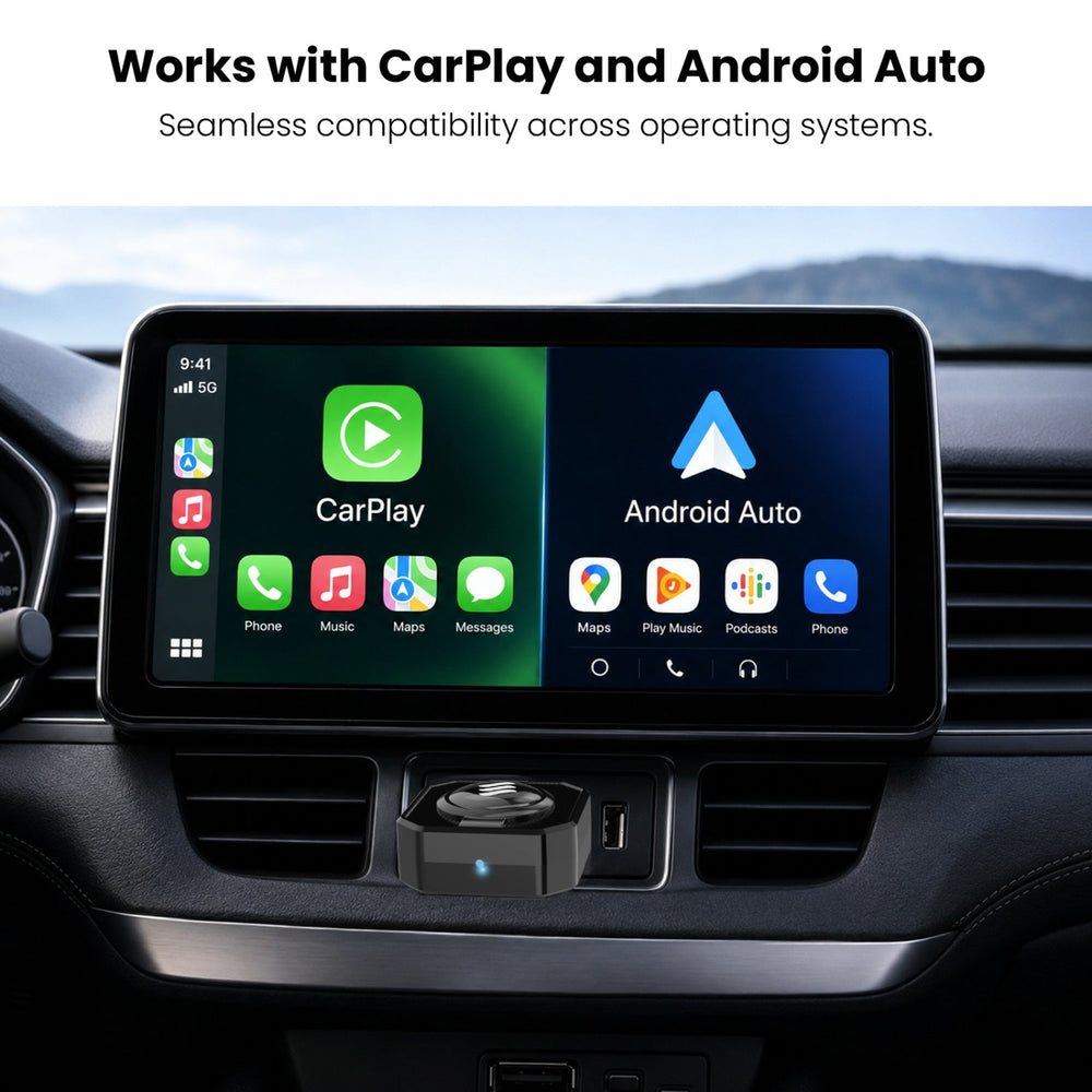 echelon CruiseCast Wireless CarPlay & Android Auto Adapter - Black