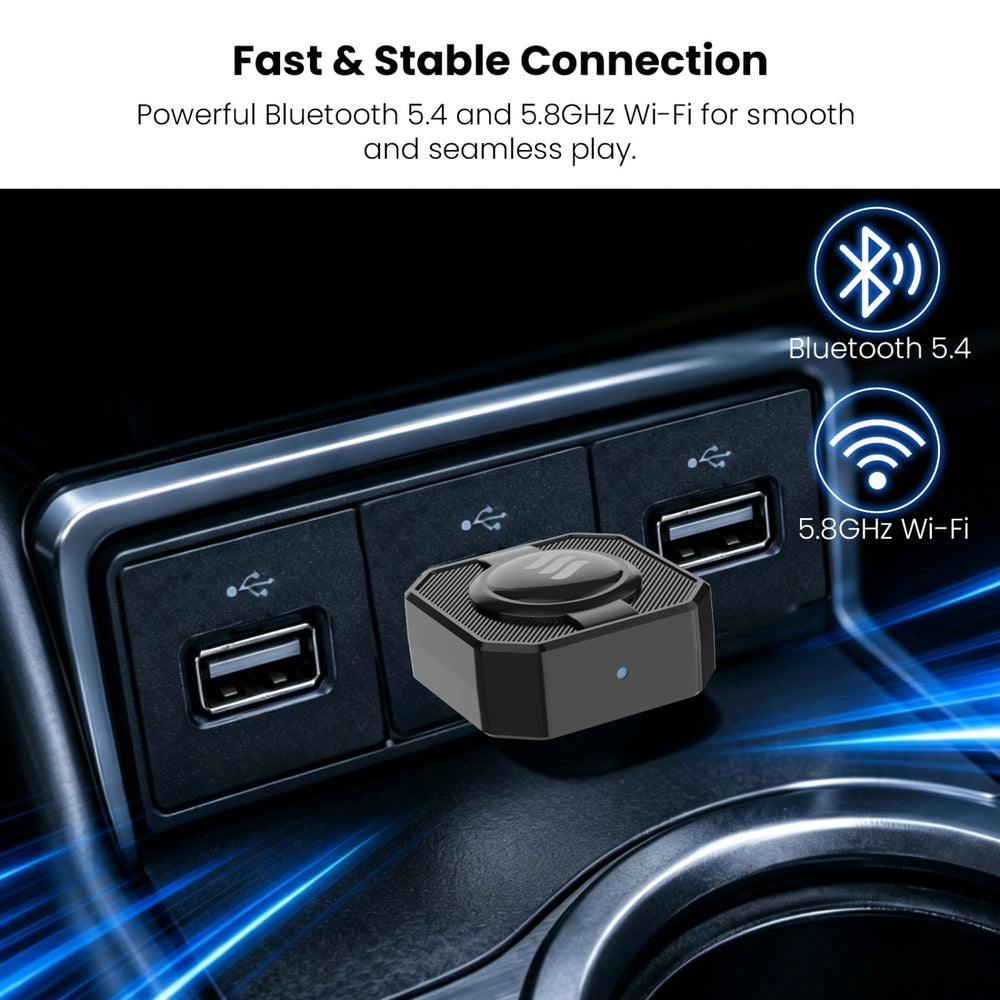 echelon CruiseCast Wireless CarPlay & Android Auto Adapter - Black