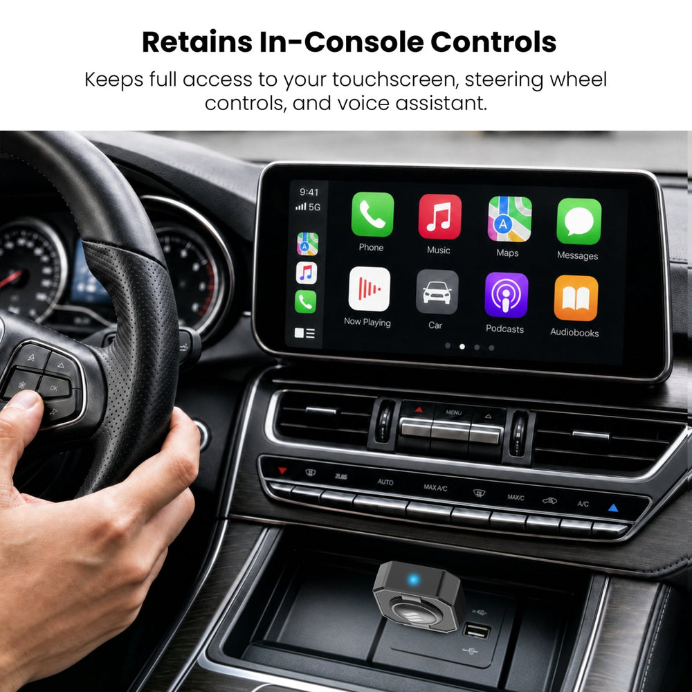 echelon CruiseCast Wireless CarPlay & Android Auto Adapter - Black