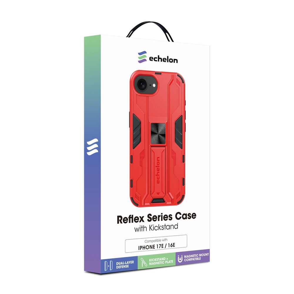 echelon Reflex Series Case w Kickstand for Apple iPhone 17e / 16e - Red