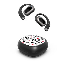 MyBat Design Lab Open-Ear Earbuds - Paw Prints & Hearts