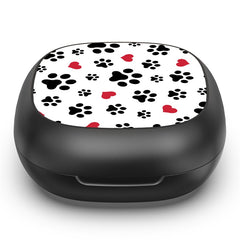 MyBat Design Lab Open-Ear Earbuds - Paw Prints & Hearts