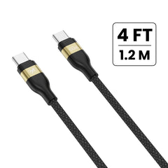 MyBat Pro 60W USB-C to USB-C Braided Charging Cable - 4FT